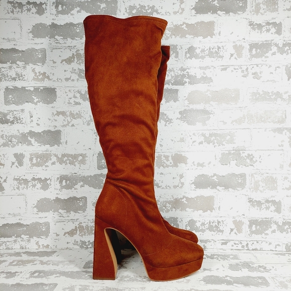 New Jessica Simpson Daniyah Knee High Platform Boot O579 - Picture 4 of 16